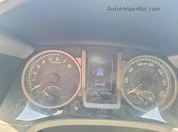 3TMBZ5DN3KM021507 2019 TOYOTA TACOMA Gray Вид щитка приладів