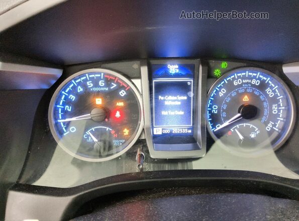 3TMBZ5DN5MM028512 2021 TOYOTA TACOMA Gray Widok zestawu wskaźników