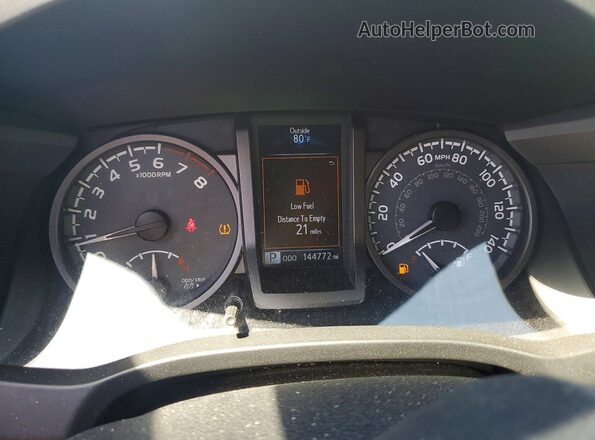 3TMBZ5DN6HM006458 2017 TOYOTA TACOMA Black Widok zestawu wskaźników