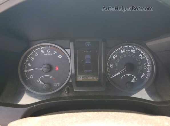 3TMBZ5DN6KM017919 2019 TOYOTA TACOMA White Սարքավորումների վահանակի տեսք