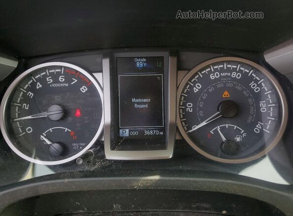 3TMBZ5DN6PM038938 2023 TOYOTA TACOMA Silver Вид щитка приладів