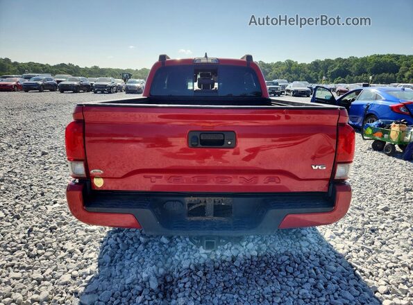 3TMBZ5DN7JM016387 2018 TOYOTA TACOMA Red Вид ззаду