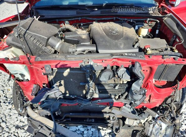 3TMBZ5DN7JM016387 2018 TOYOTA TACOMA Red Вид задньої частини салону
