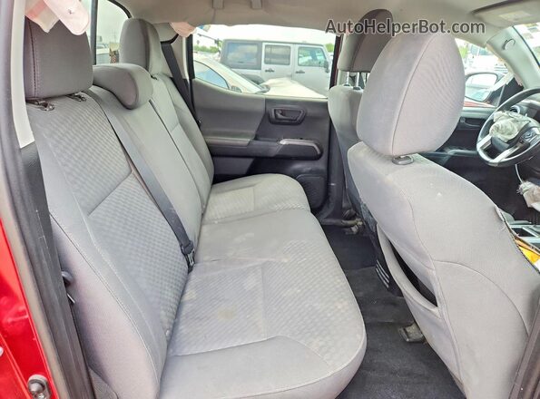 3TMBZ5DN8NM033639 2022 TOYOTA TACOMA Red უკანა სავარძლების ხედი