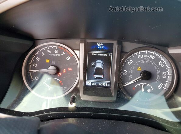 3TMBZ5DNXPM038635 2023 TOYOTA TACOMA Maroon ხელსაწყოთა პანელის ხედი