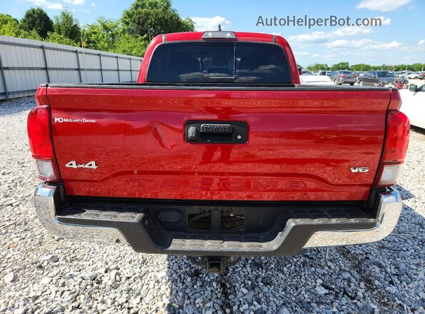 3TMCZ5AN0JM168780 2018 TOYOTA TACOMA Red უკანა ხედი