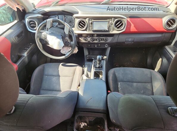 3TMCZ5AN0JM168780 2018 TOYOTA TACOMA Red წინა პანელის ხედი