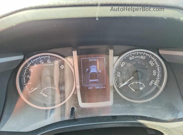 3TMCZ5AN0JM168780 2018 TOYOTA TACOMA Red ხელსაწყოთა პანელის ხედი