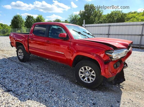 3TMCZ5AN0JM168780 2018 TOYOTA TACOMA Red წინა მარჯვენა
