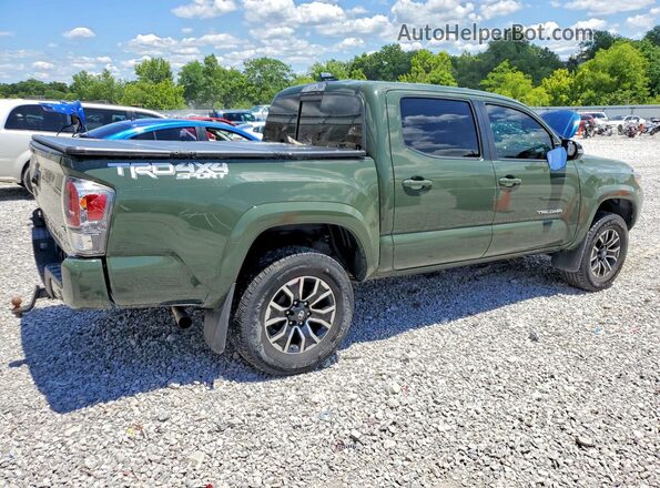 3TMCZ5AN0MM394886 2021 TOYOTA TACOMA Зеленый Задняя правая четверть