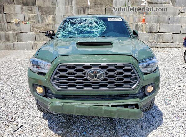 3TMCZ5AN0MM394886 2021 TOYOTA TACOMA Зеленый Вид спереди
