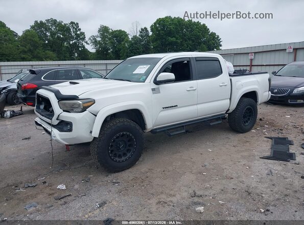 3TMCZ5AN0MM445528 2021 TOYOTA TACOMA White Առջևի ձախ երեք քառորդ տեսարան