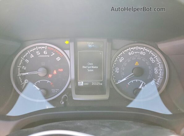 3TMCZ5AN0PM587107 2023 TOYOTA TACOMA Gray Вид щитка приладів