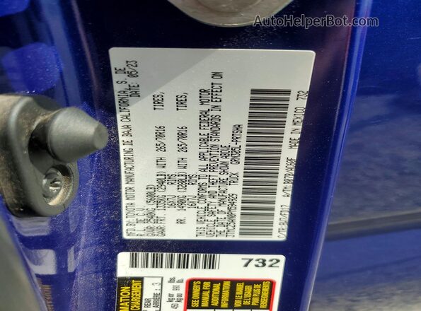 3TMCZ5AN0PM594929 2023 TOYOTA TACOMA Blue Widok komory silnika