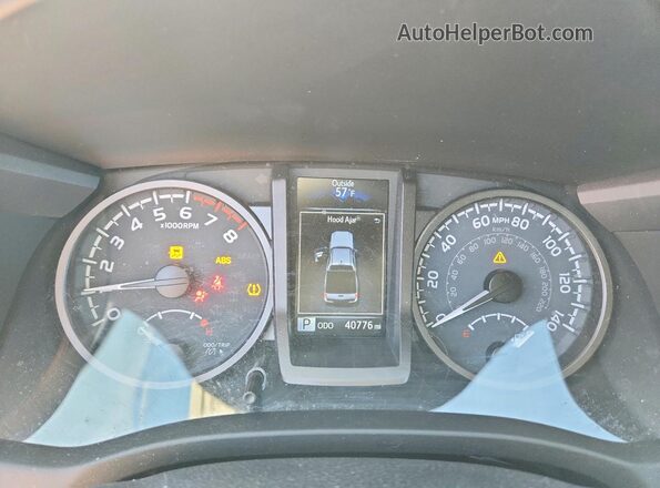 3TMCZ5AN0PM601734 2023 TOYOTA TACOMA Silver ხელსაწყოთა პანელის ხედი