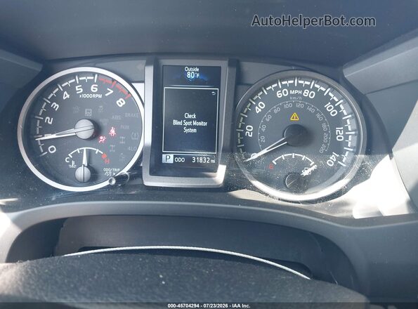 3TMCZ5AN0PM623605 2023 TOYOTA TACOMA White Widok tylnych siedzeń