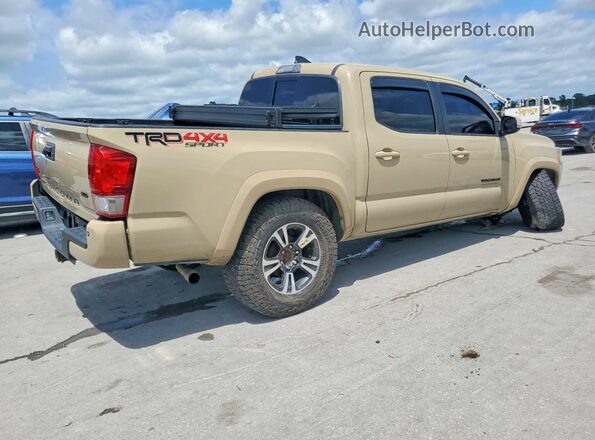 3TMCZ5AN1HM050098 2017 TOYOTA TACOMA Желто-коричневый Задняя правая четверть