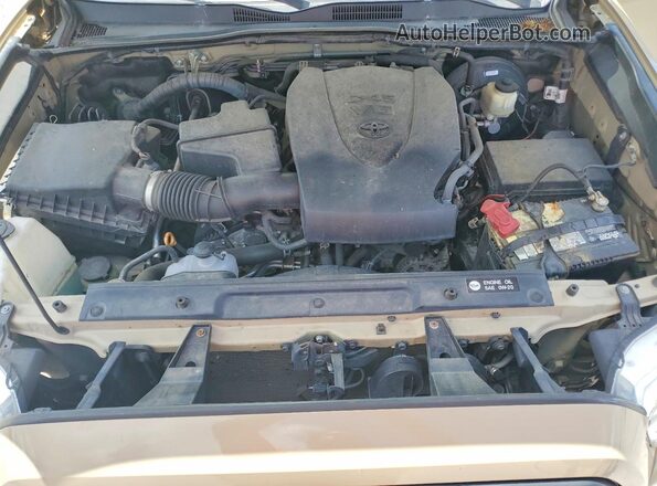 3TMCZ5AN1HM050098 2017 TOYOTA TACOMA Желто-коричневый Вид задней части салона
