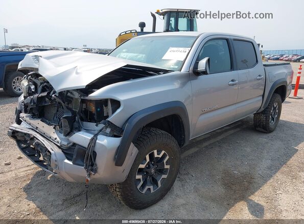 3TMCZ5AN1HM086549 2017 TOYOTA TACOMA Silver Առջևի ձախ երեք քառորդ տեսարան