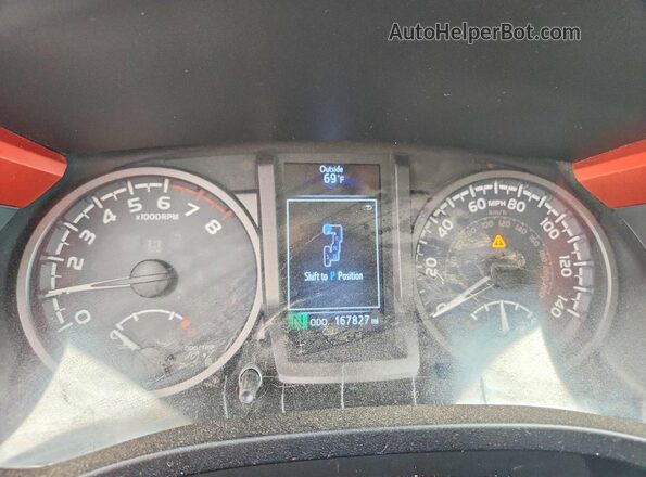3TMCZ5AN1HM104113 2017 TOYOTA TACOMA White Instrument cluster view