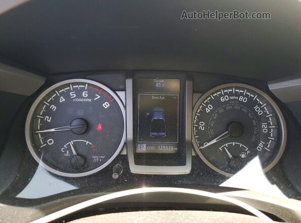 3TMCZ5AN1HM120523 2017 TOYOTA TACOMA Серебряный Вид щитка приборов