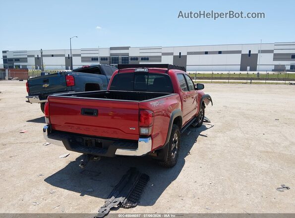 3TMCZ5AN1JM146402 2018 TOYOTA TACOMA Красный Задняя правая четверть