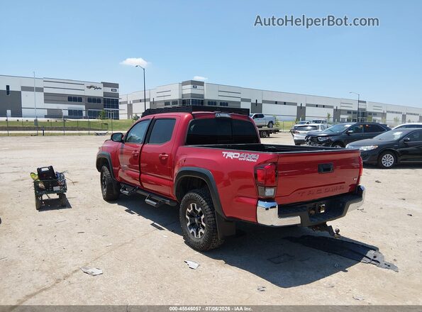 3TMCZ5AN1JM146402 2018 TOYOTA TACOMA Красный Задняя левая четверть