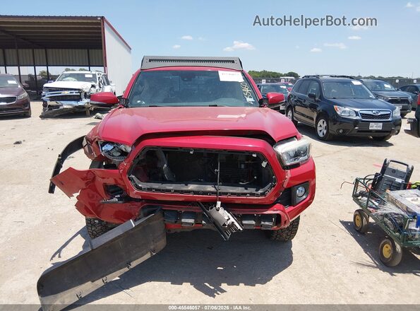 3TMCZ5AN1JM146402 2018 TOYOTA TACOMA Красный Вид спереди