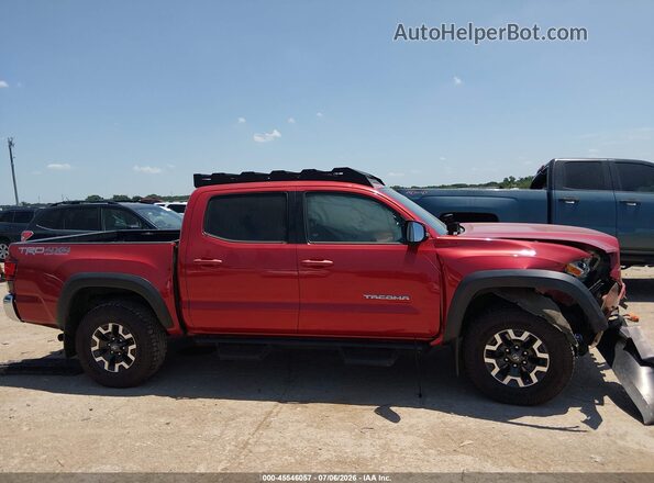 3TMCZ5AN1JM146402 2018 TOYOTA TACOMA Красный Вид щитка приборов