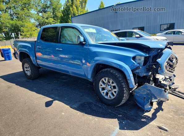 3TMCZ5AN1KM201058 2019 TOYOTA TACOMA Синий Передняя правая четверть