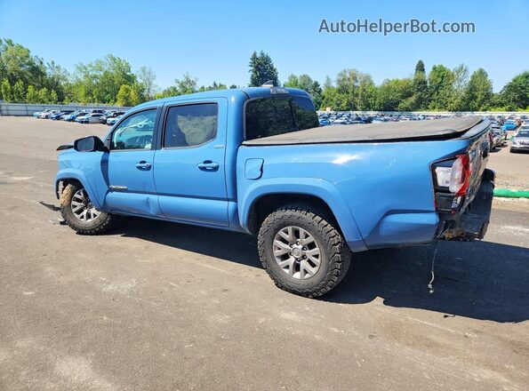 3TMCZ5AN1KM201058 2019 TOYOTA TACOMA Синий Задняя левая четверть