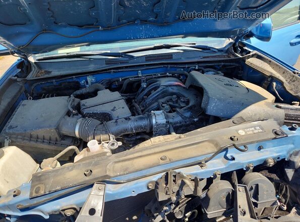 3TMCZ5AN1KM201058 2019 TOYOTA TACOMA Синий Вид задней части салона