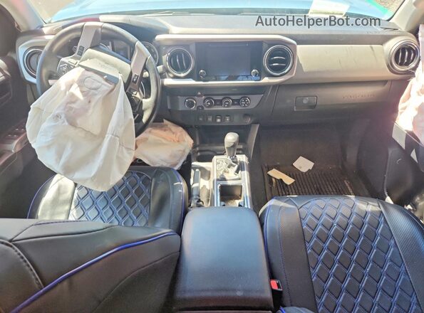 3TMCZ5AN1KM201058 2019 TOYOTA TACOMA Синий Вид панели приборов