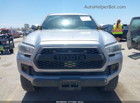 3TMCZ5AN1KM223867 2019 TOYOTA TACOMA Silver Սալոնի հետևի տեսք