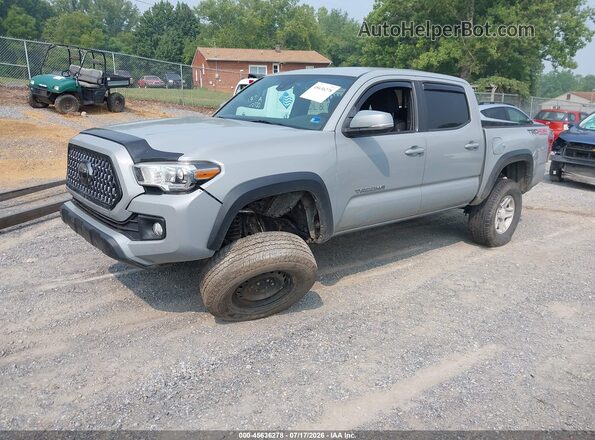3TMCZ5AN1KM268985 2019 TOYOTA TACOMA Gray Առջևի ձախ երեք քառորդ տեսարան