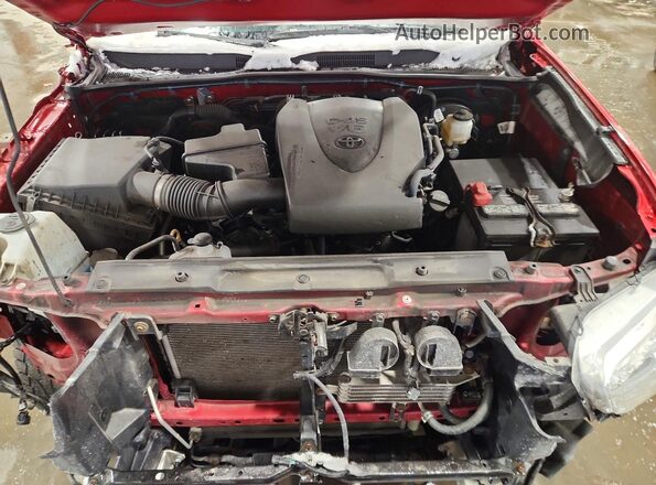 3TMCZ5AN1LM293984 2020 TOYOTA TACOMA Red Вид задньої частини салону