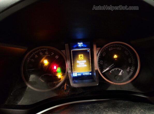 3TMCZ5AN1LM293984 2020 TOYOTA TACOMA Red Вид щитка приладів