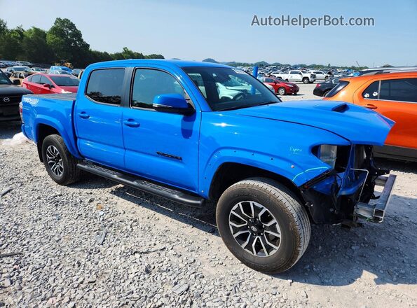 3TMCZ5AN1MM434182 2021 TOYOTA TACOMA Blue Front right