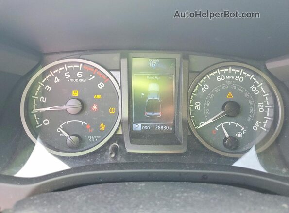 3TMCZ5AN1PM621748 2023 TOYOTA TACOMA White Vista del cuadro de instrumentos