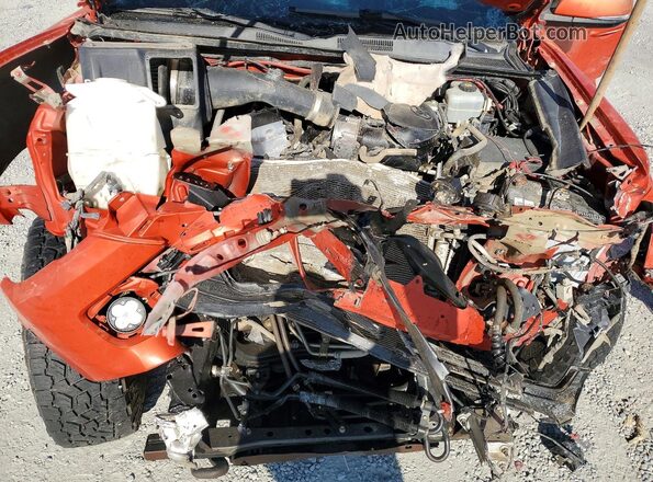3TMCZ5AN2JM181630 2018 TOYOTA TACOMA Orange Widok wnętrza z tyłu