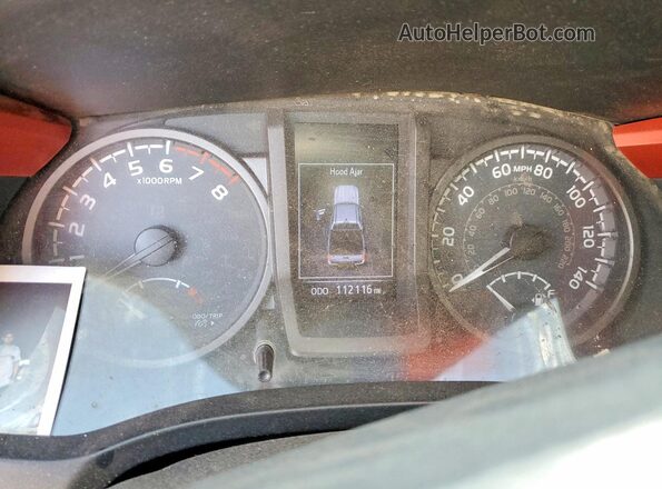 3TMCZ5AN2JM181630 2018 TOYOTA TACOMA Orange Widok zestawu wskaźników