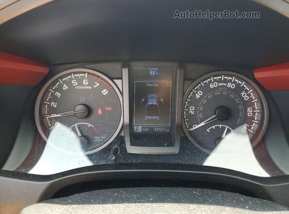 3TMCZ5AN2KM195156 2019 TOYOTA TACOMA Black Սարքավորումների վահանակի տեսք