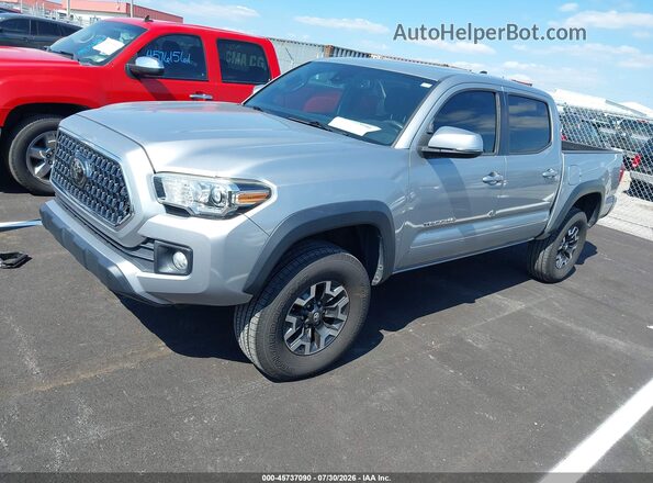3TMCZ5AN2KM206768 2019 TOYOTA TACOMA Silver Front left