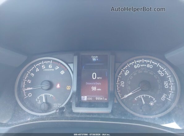 3TMCZ5AN2KM206768 2019 TOYOTA TACOMA Silver Rear seats view