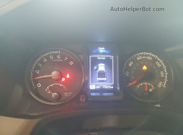 3TMCZ5AN2LM359796 2020 TOYOTA TACOMA Black ხელსაწყოთა პანელის ხედი