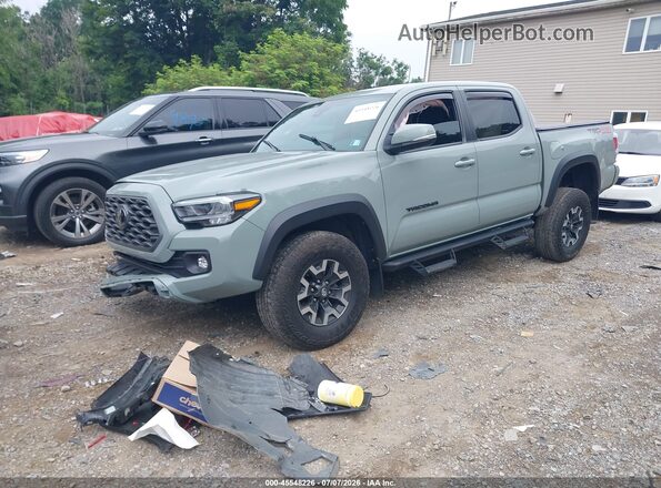3TMCZ5AN2NM496434 2022 TOYOTA TACOMA Зеленый Передняя левая четверть
