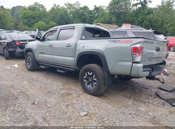 3TMCZ5AN2NM496434 2022 TOYOTA TACOMA Зеленый Задняя левая четверть