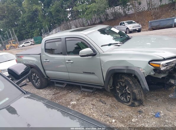 3TMCZ5AN2NM496434 2022 TOYOTA TACOMA Зеленый Вид задней части салона