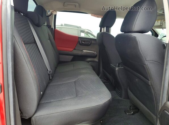 3TMCZ5AN2PM556909 2023 TOYOTA TACOMA Red Вид задніх сидінь