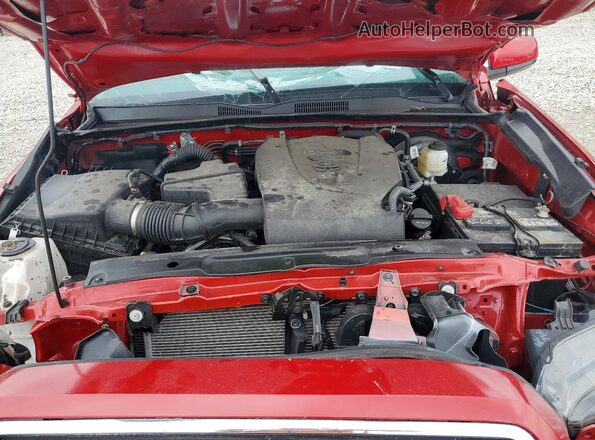 3TMCZ5AN2PM556909 2023 TOYOTA TACOMA Red Вид задньої частини салону
